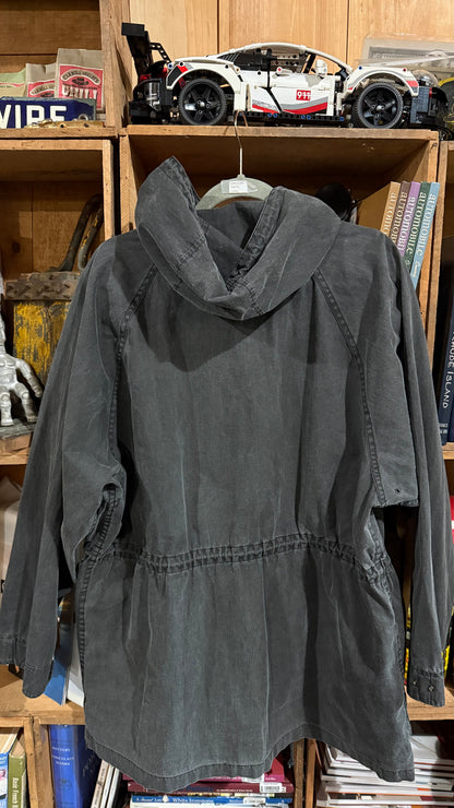 Polo Ralph Lauren Black Cotton Hooded Jacket Medium