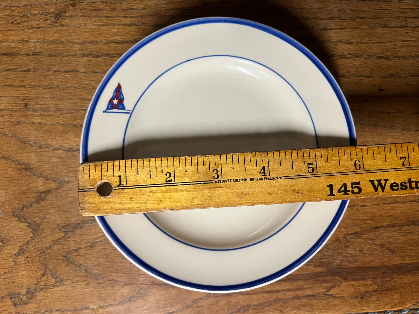 New York Yacht Club Bread Plate with NYYC Burgee