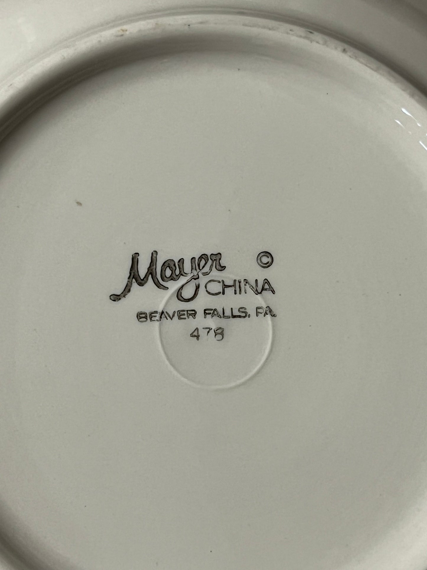 New York Yacht Club Rim Soup Bowl with NYYC Burgee