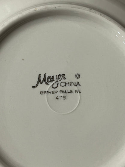 New York Yacht Club Rim Soup Bowl with NYYC Burgee