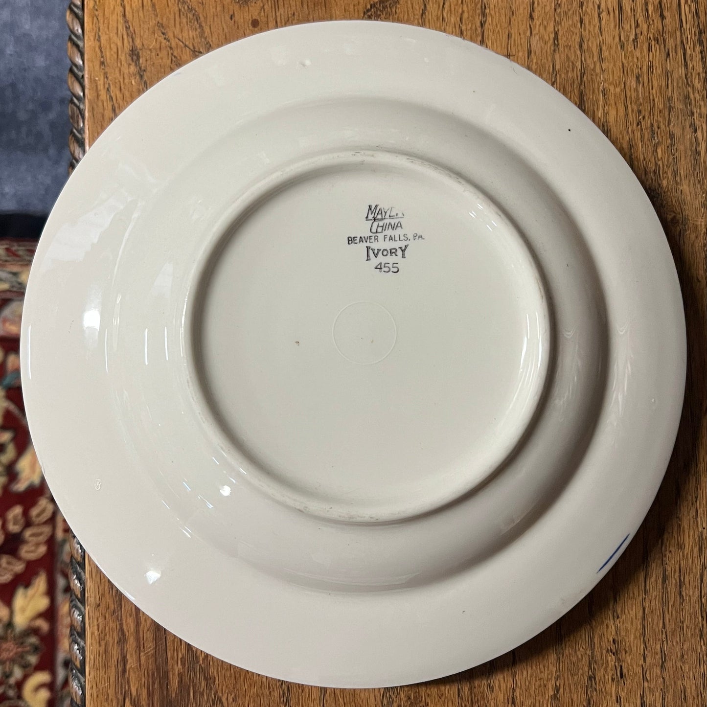 New York Yacht Club Rim Soup Bowl with NYYC Burgee