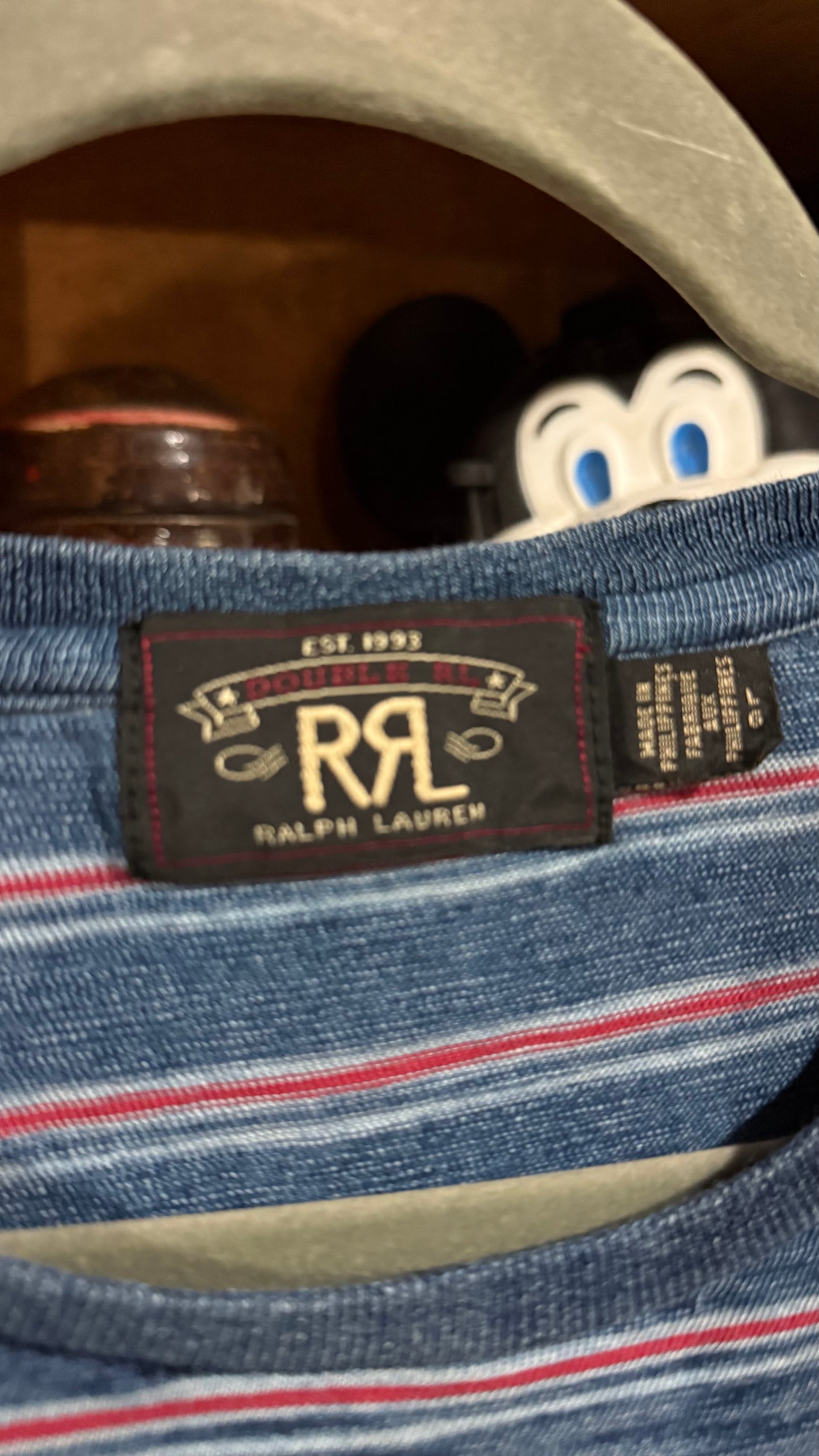 RRL Striped Short Sleeve T-shirt Large