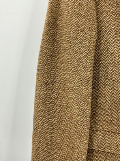 Vintage J. Press Jamieson's of Shetland Brown Herringbone Sport Coat 44R