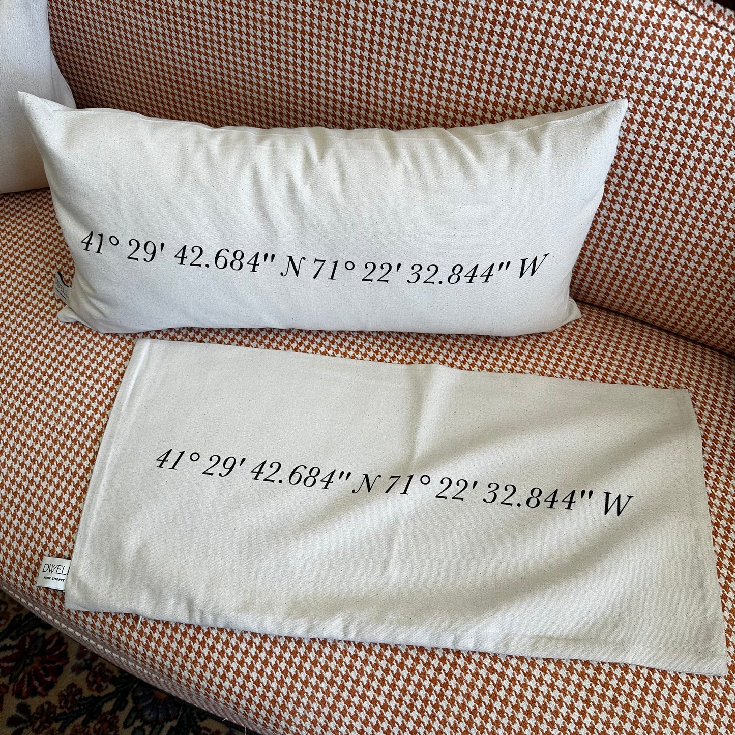 Jamestown, RI Coordinates Lumbar Pillow