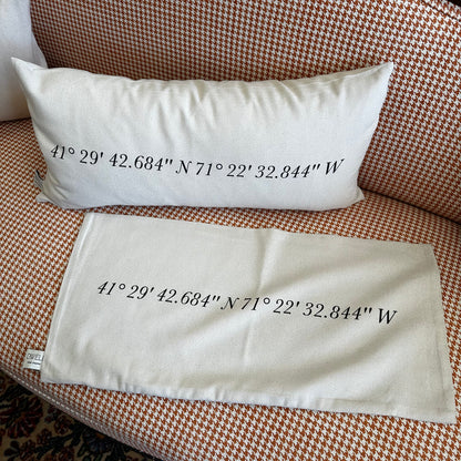 Jamestown, RI Coordinates Lumbar Pillow