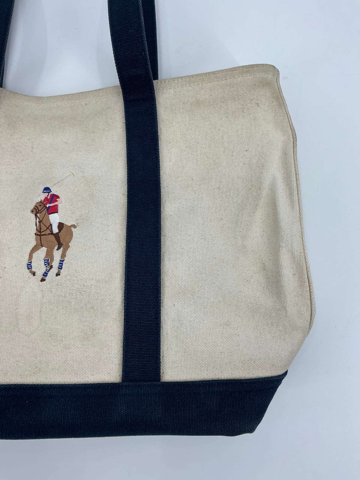 Ralph Lauren Embroidered Pony Tote Bag