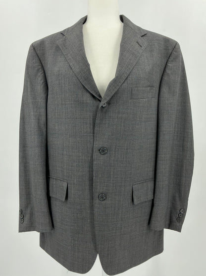 J. Press Presstiege 3-Button Grey Sport Coat 44R