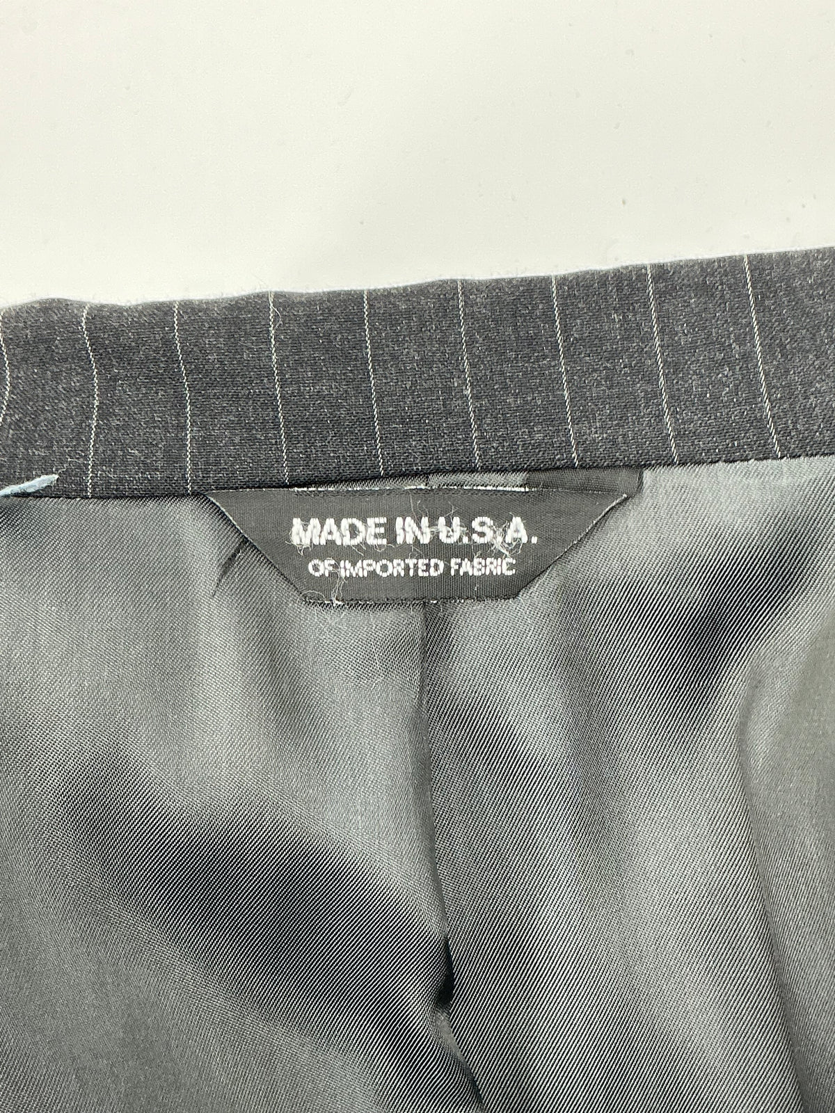 Vintage J. Press Presstige Gray Pinstripe Wool Sport Coat Blazer Made in USA