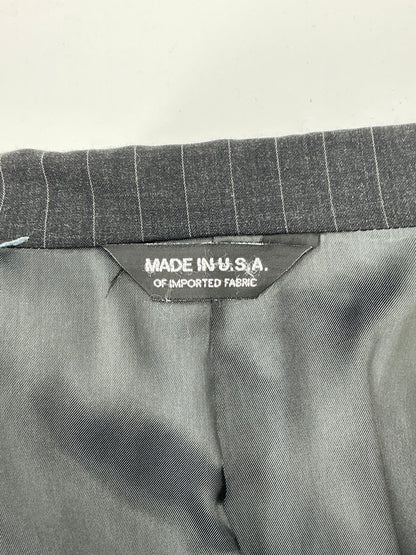 Vintage J. Press Presstige Gray Pinstripe Wool Sport Coat Blazer Made in USA