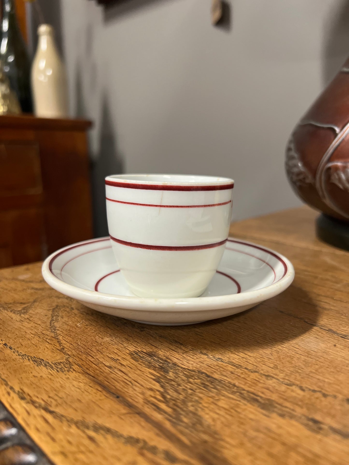 The New England Steamship Company Demitasse Cup and Saucer