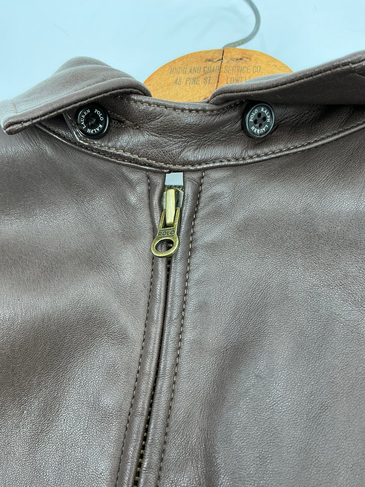 Vintage Polo Ralph Lauren Lambskin Leather Jacket Large
