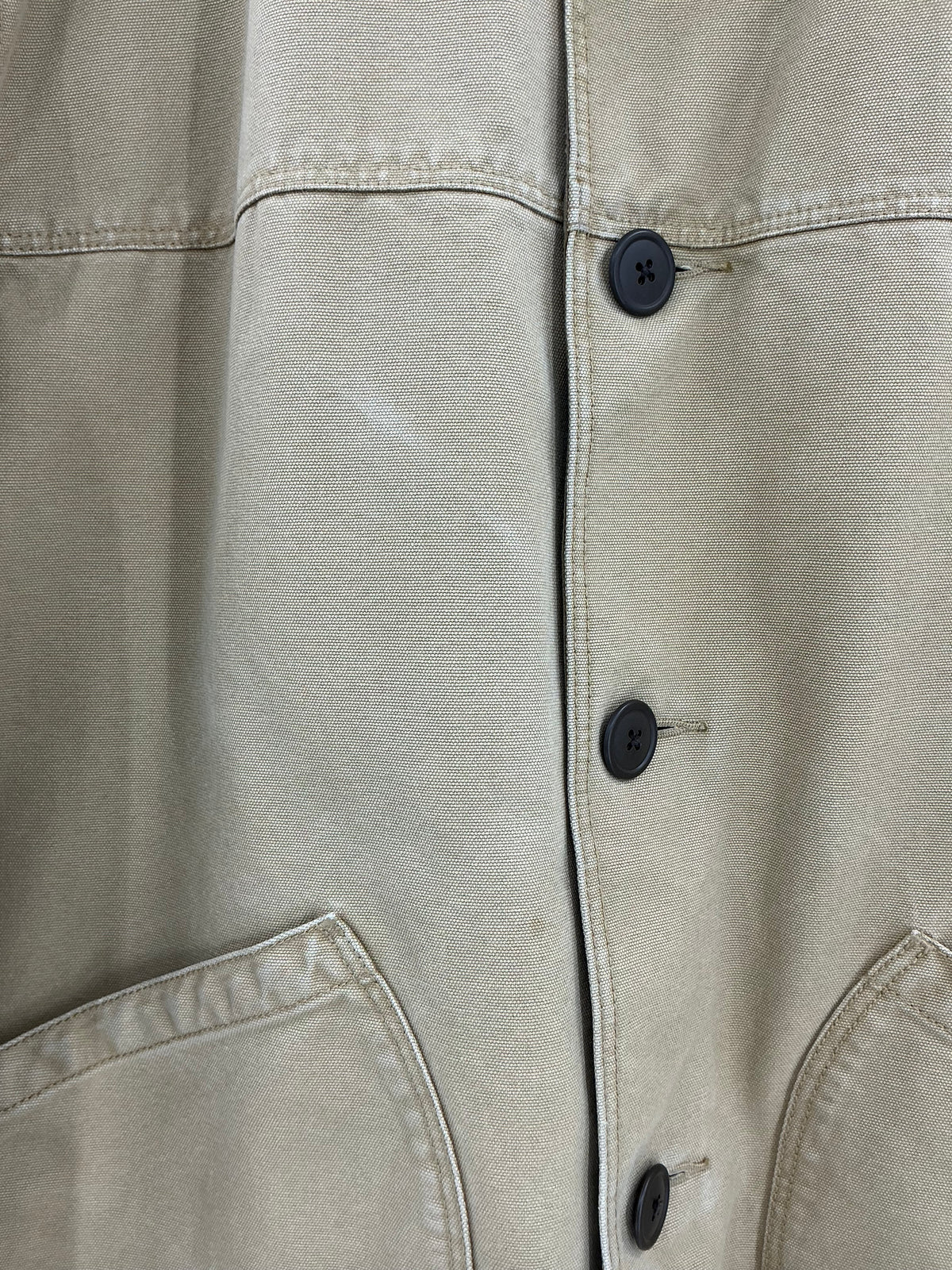 Vintage J.Crew Canvas Plaid-Lined Barn Jacket with Corduroy Collar XL
