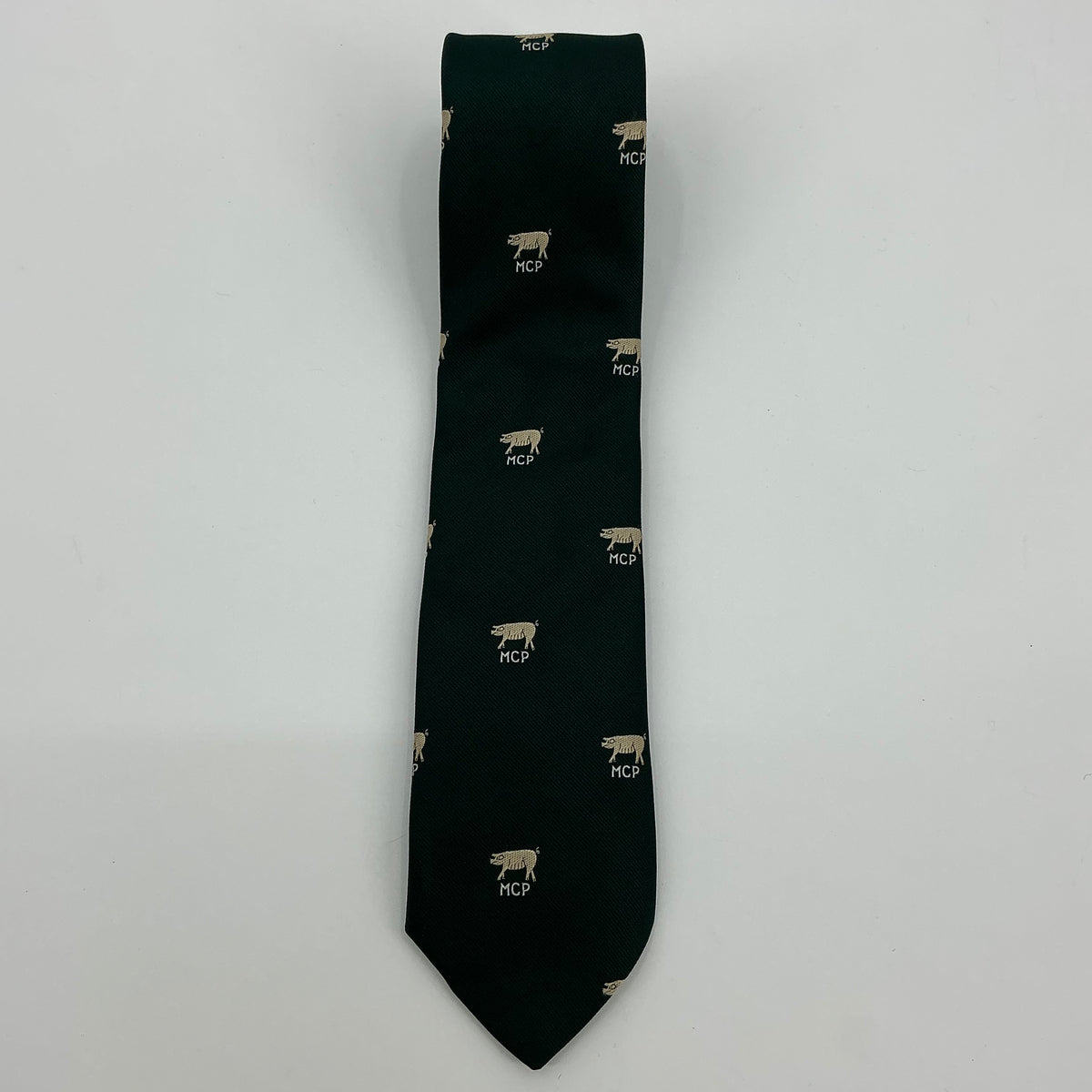 Vintage MCP Male Chauvinist Pig/Hidden Pinup English Sports Shop Pig Print Tie