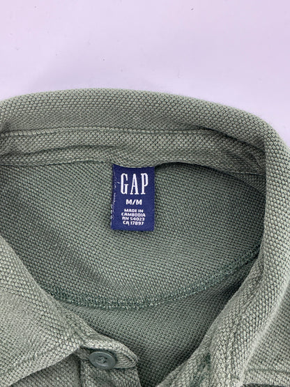 Vintage GAP Long Sleeve Rugby Stripe Polo Shirt Medium