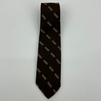 Vintage Cappuccino AOP “Daddy” Brown Tie