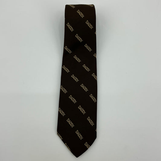 Vintage Cappuccino AOP “Daddy” Brown Tie