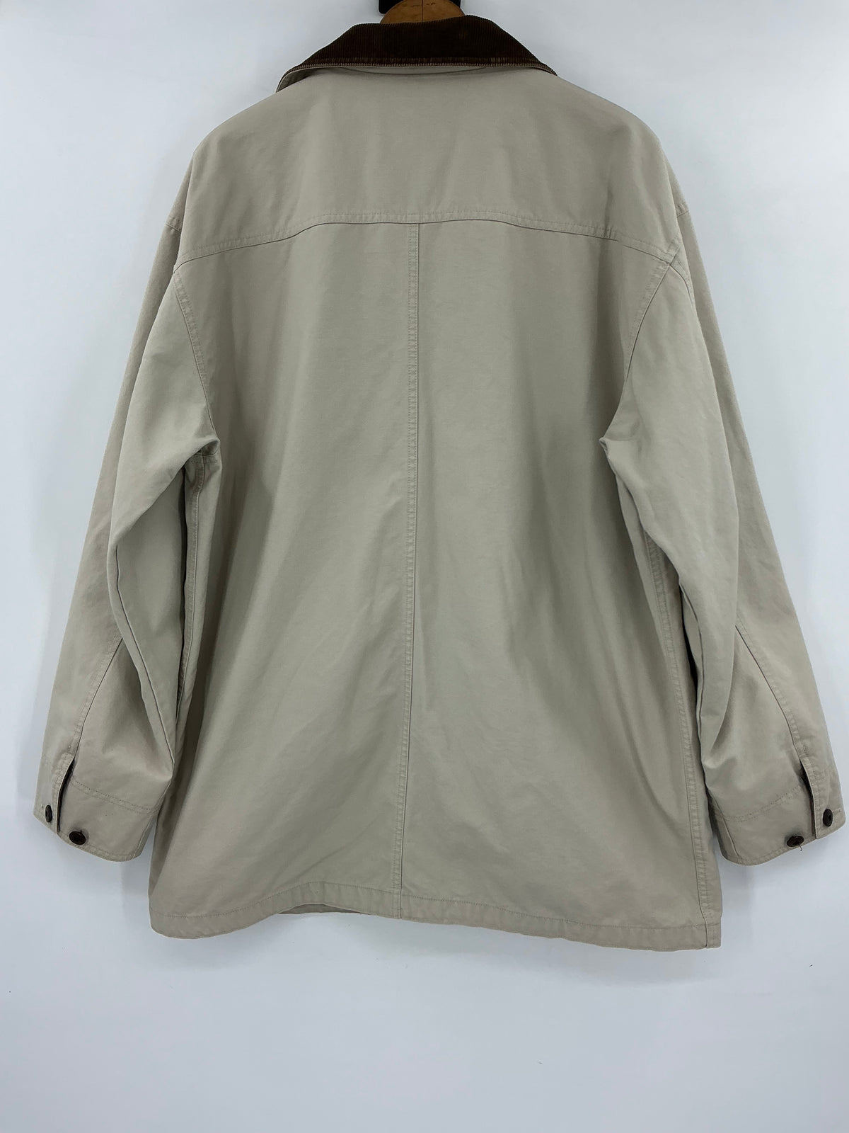 Vintage L.L. Bean Original Field Coat Barn Jacket Corduroy Collar Size Large