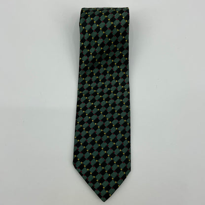 Vintage Westbury Collection Men’s Multicolored Checkered Silk Tie
