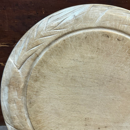 Wheat Wide Border Carved Wooden Breadboard