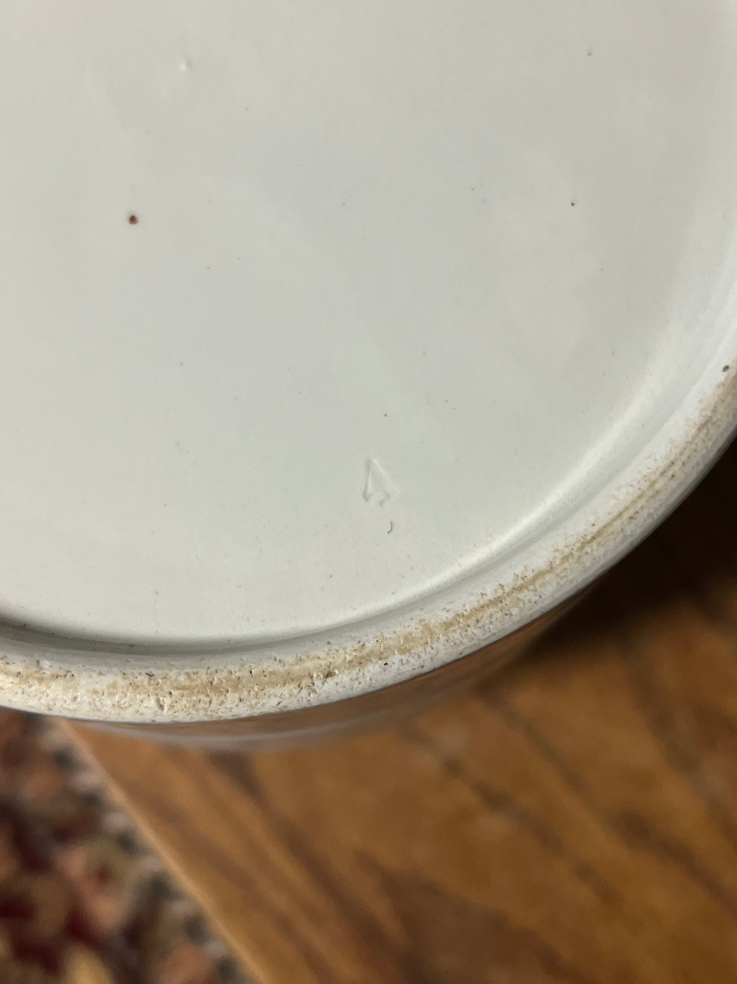 OATMEAL - White Banded Kitchen Jar Canister