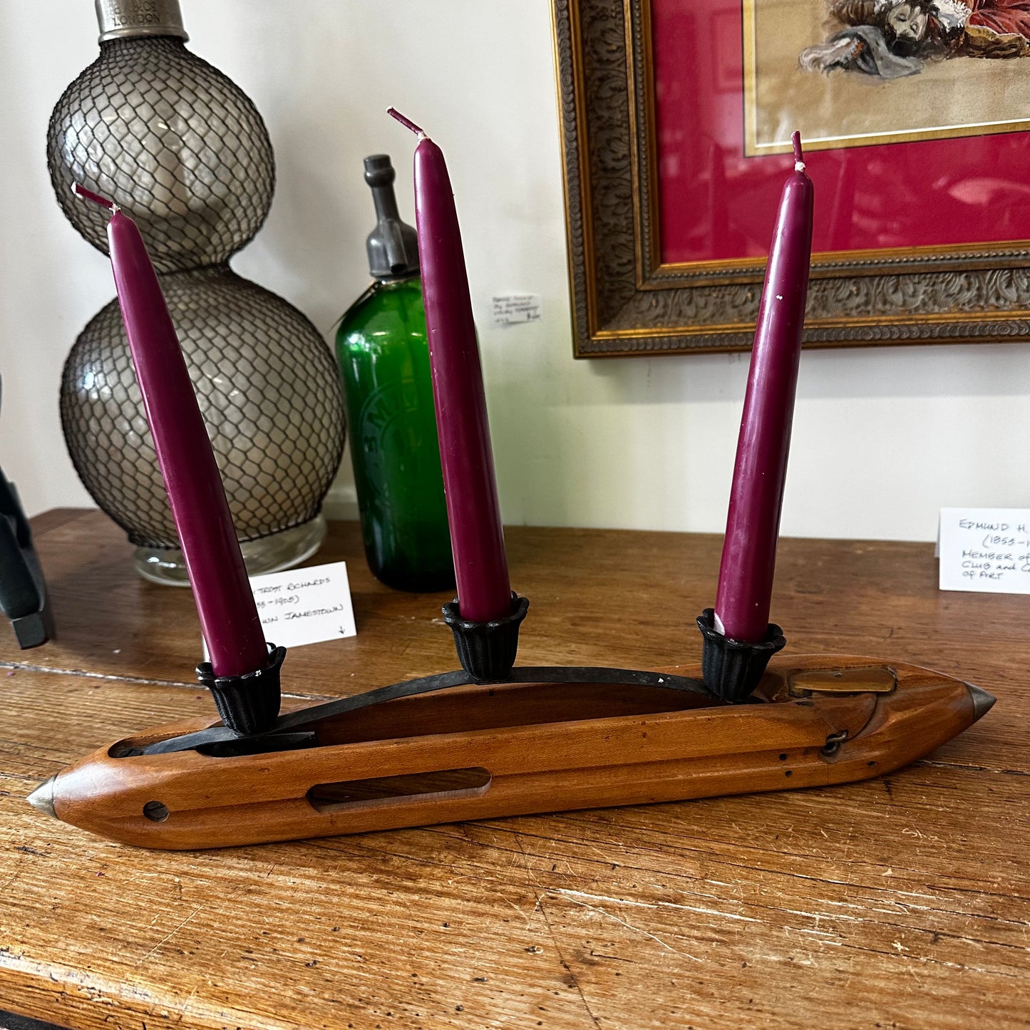 Shuttle Candle Holder