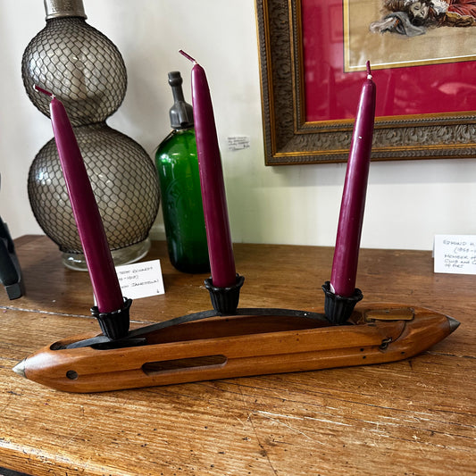 Shuttle Candle Holder