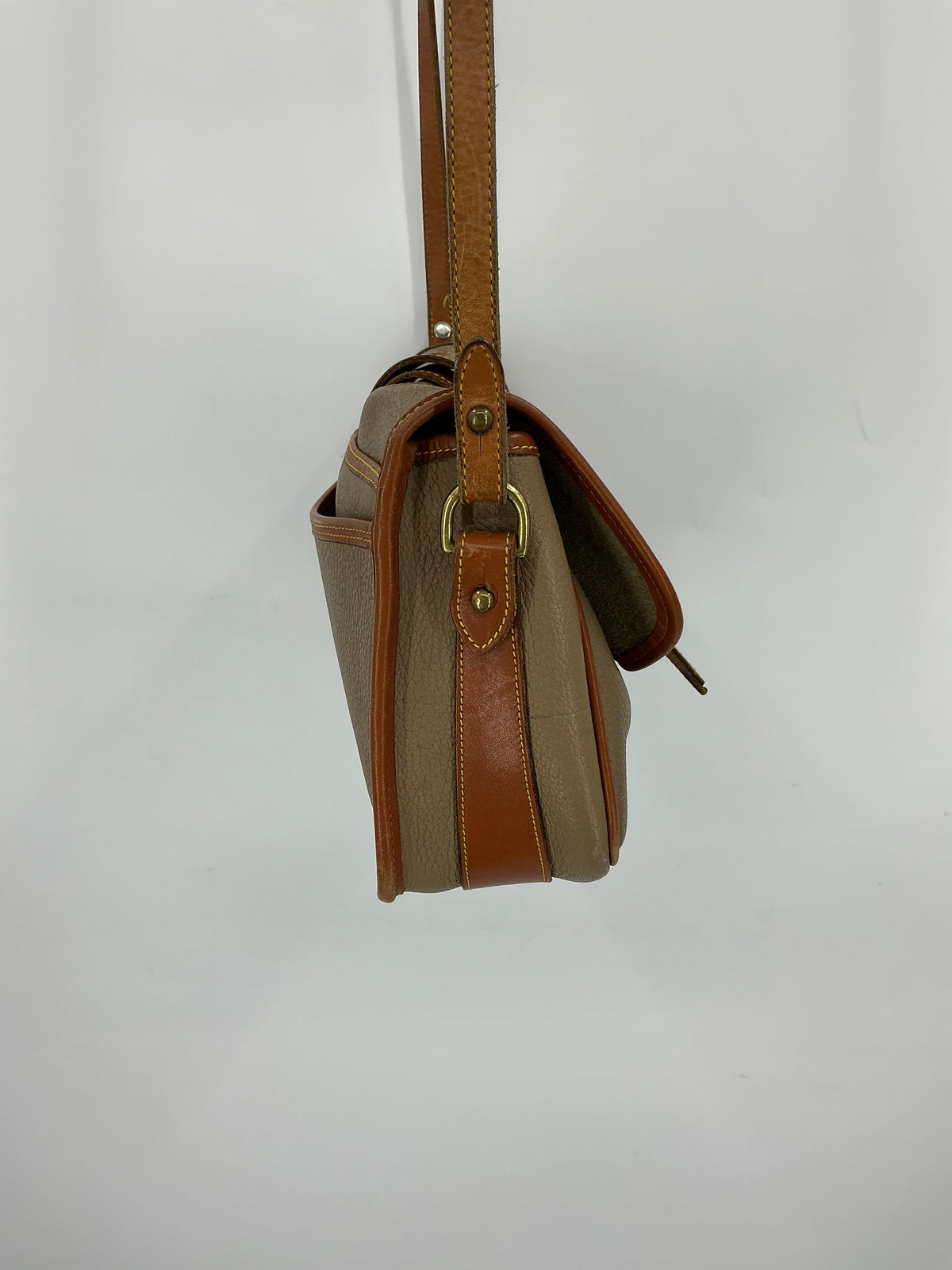 Vintage Dooney & Bourke Dark Leather Crossbody Bag