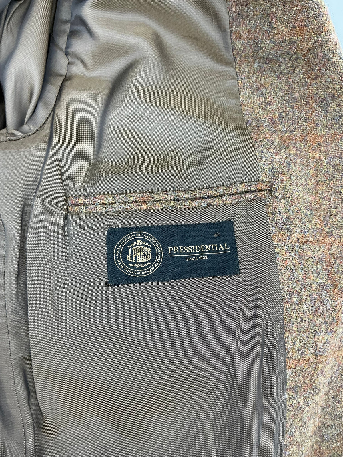 Vintage J. Press "Pressidential" Harris Tweed Sport Coat 46R
