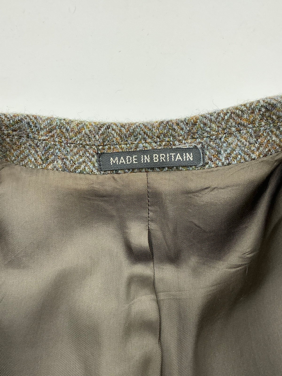 Vintage Harris Tweed Jacket Blue 40L