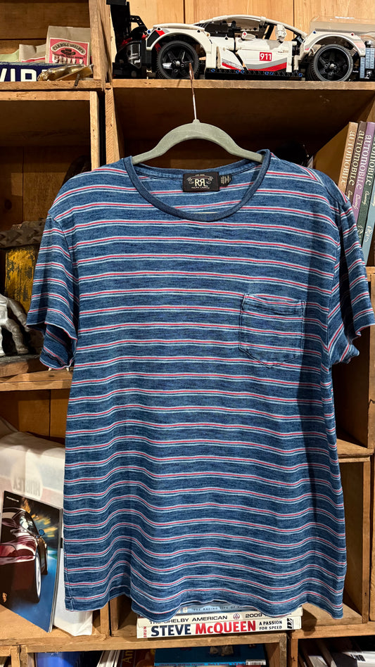 RRL Striped Short Sleeve T-shirt Large