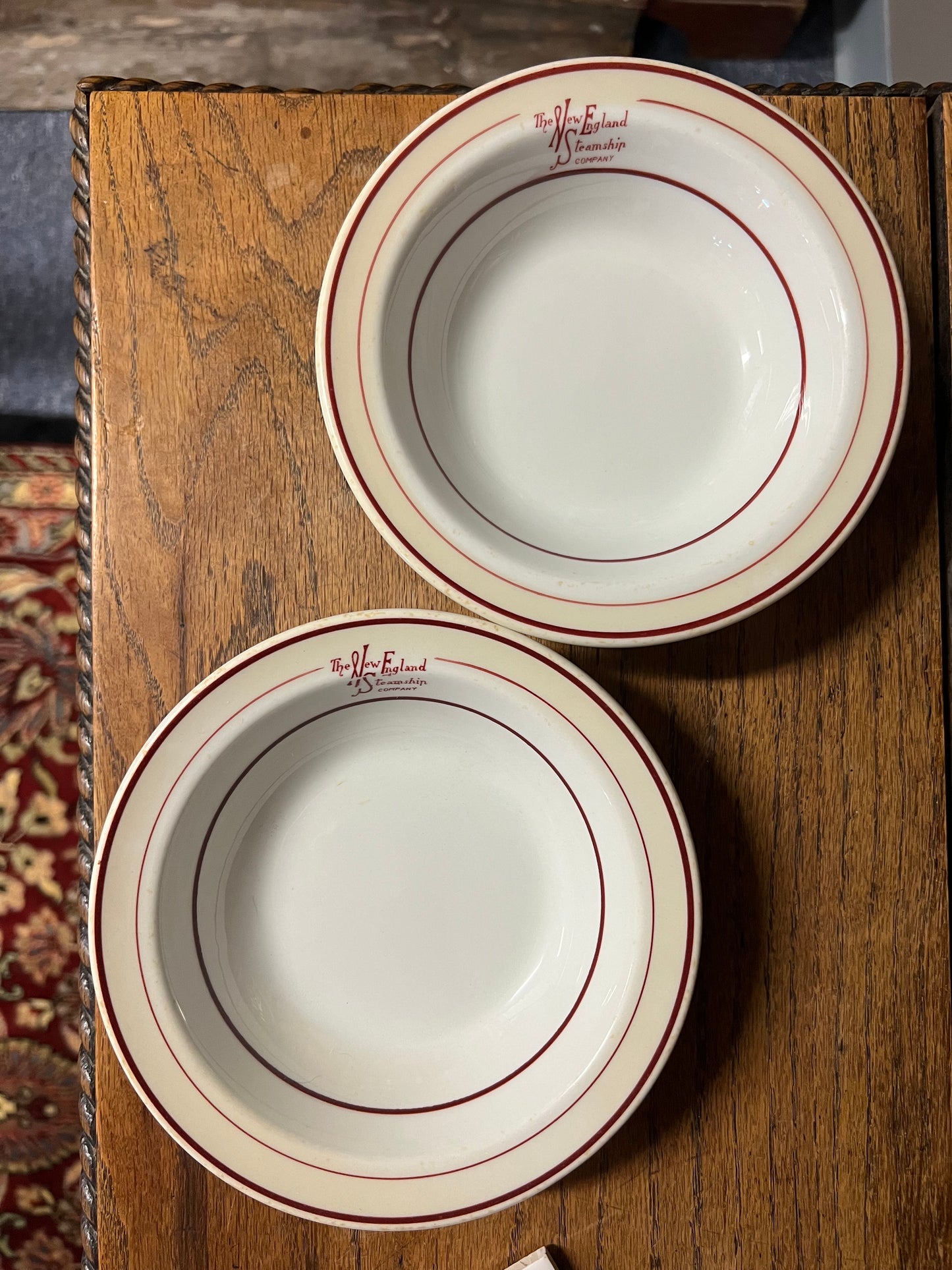 The New England Steamship Company Rim Bowl