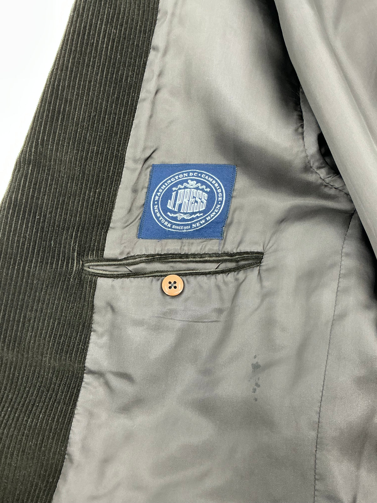 Vintage J. Press Chocolate Brown Brisbane Moss Chapman Group Sack Jacket 44R