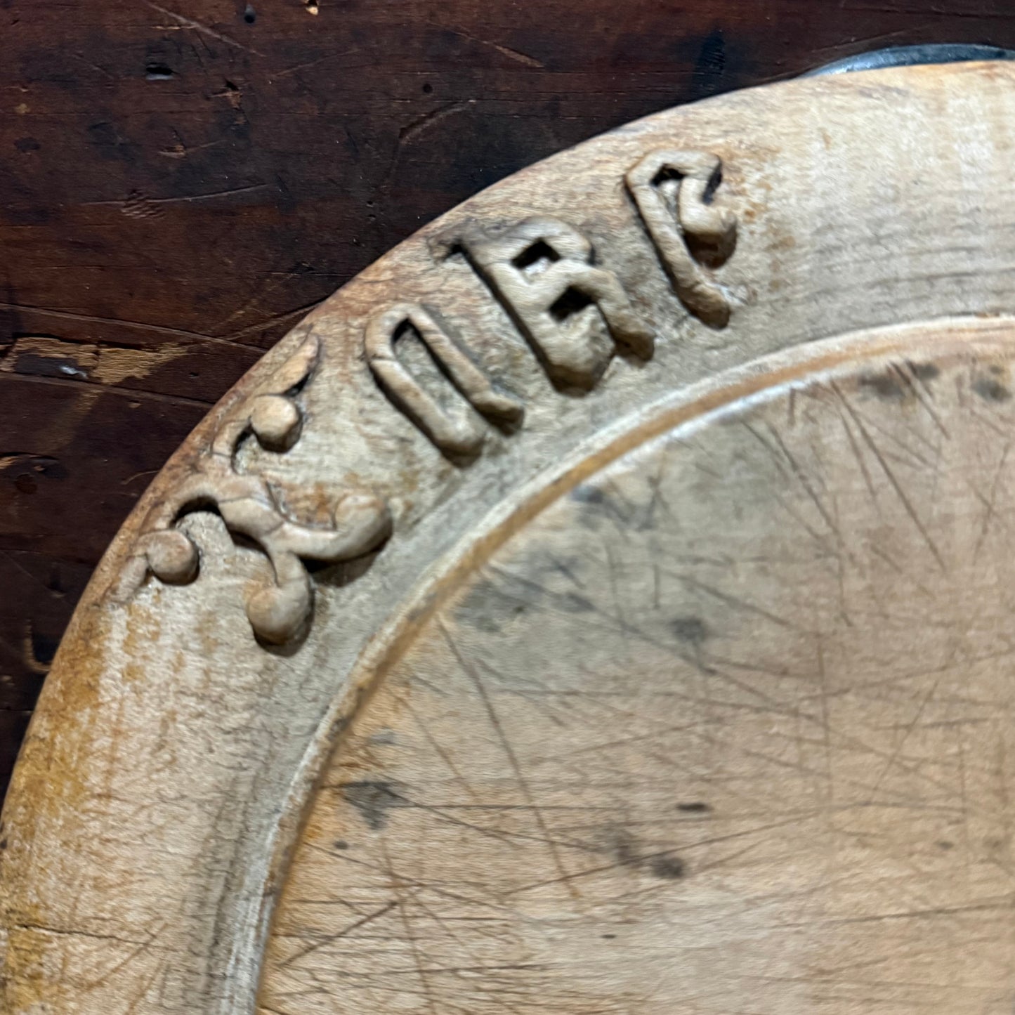 Rare Take Freely and Thankfully Wooden Bread Board