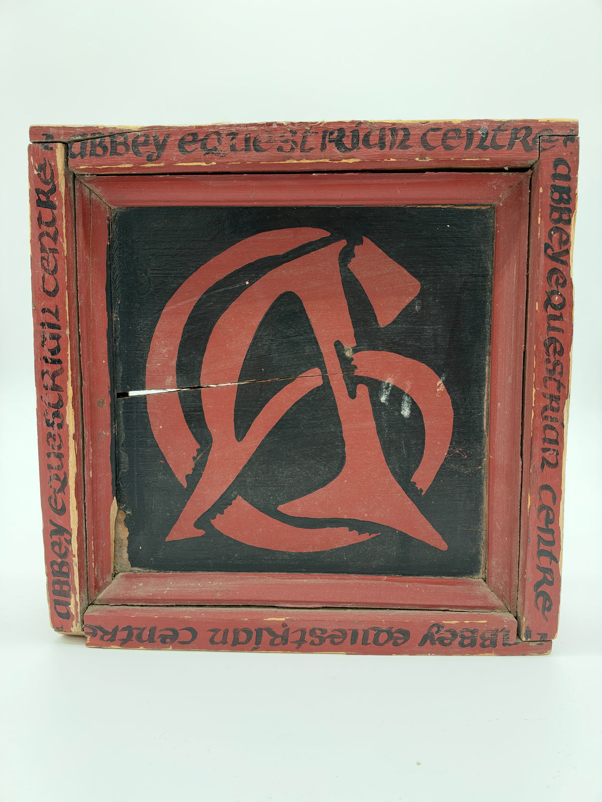 Abbey Equestrian Centre Double Sided Painted Sign