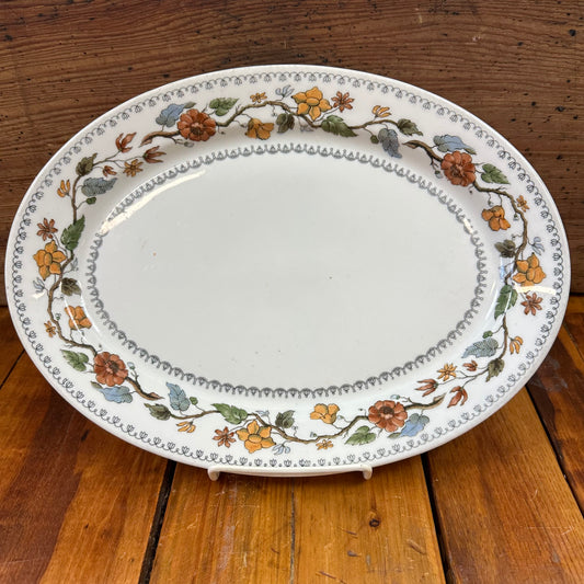 Greenbrier Hotel Platter Floral Pattern