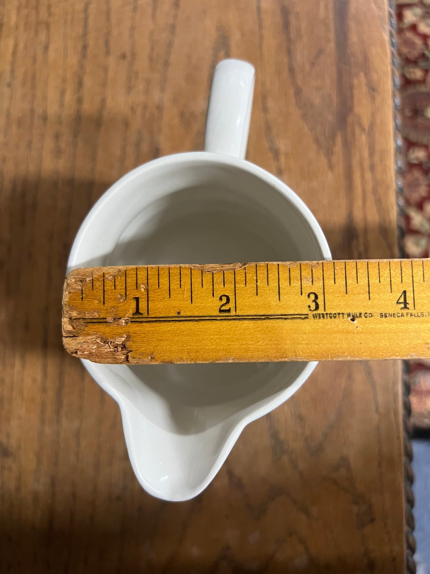 Lord Nelson White Ironstone Banded Dairy Jug