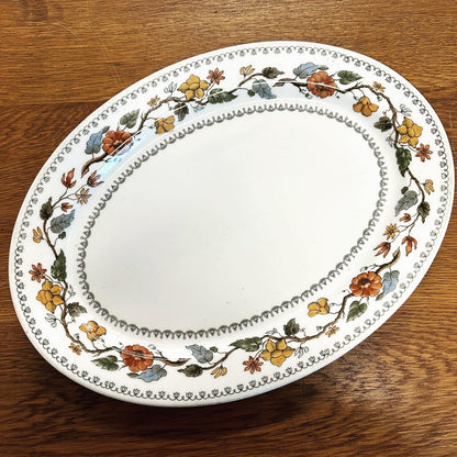 Foliage Pattern Oval Platter