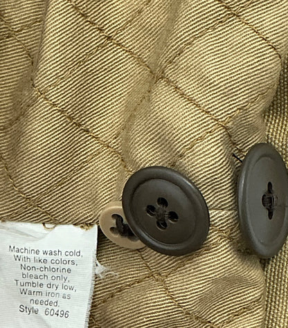 Vintage J.Crew Canvas Plaid-Lined Barn Jacket with Corduroy Collar XL