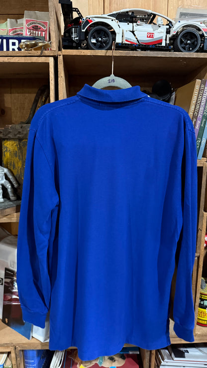 Polo Ralph Lauren Long Sleeve Polo Shirt Blue Red Medium