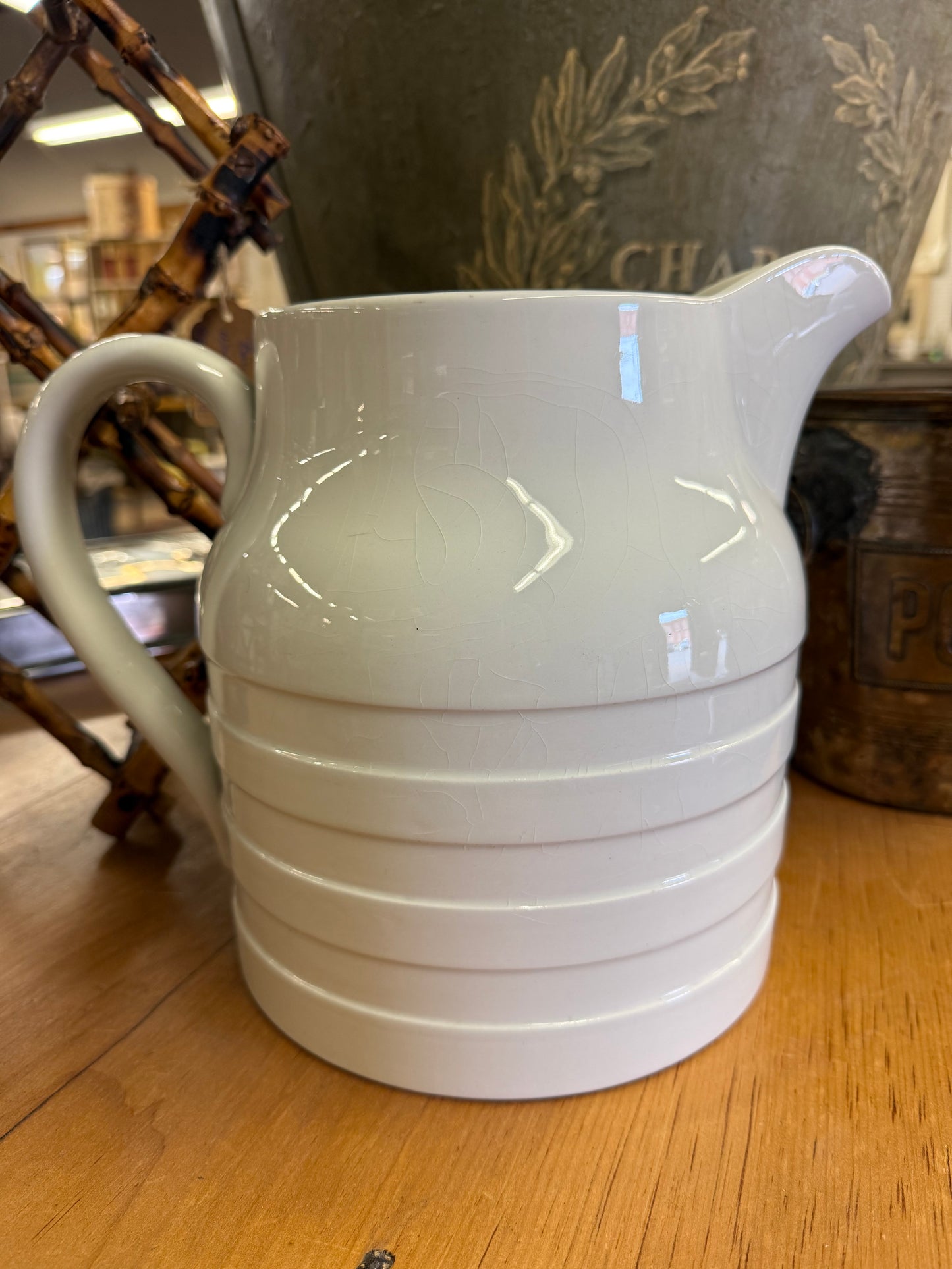 Royal Doulton White Banded Extra Large Dairy Jug