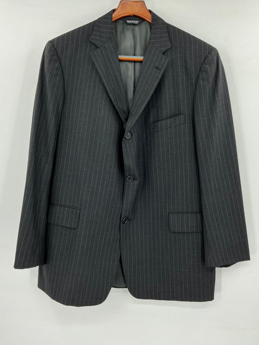 Vintage J. Press Presstige Gray Pinstripe Wool Sport Coat Blazer Made in USA