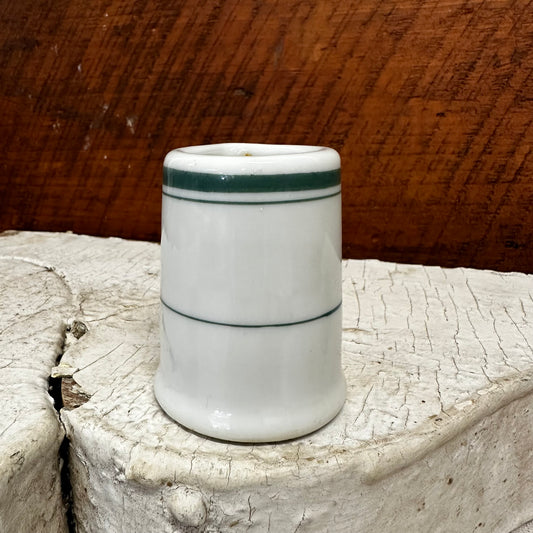 Green Banded Individual Creamer Made in Japan