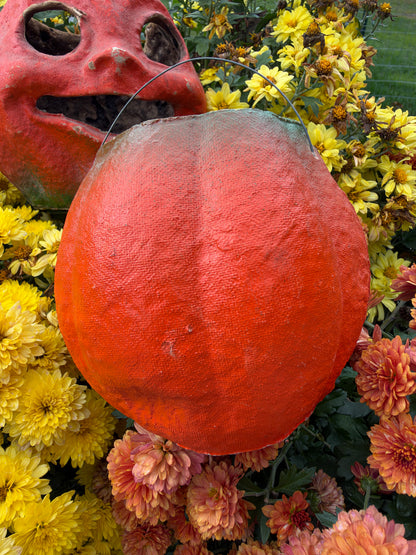 Vintage Pulp Halloween Pumpkin Jack-O-Lantern