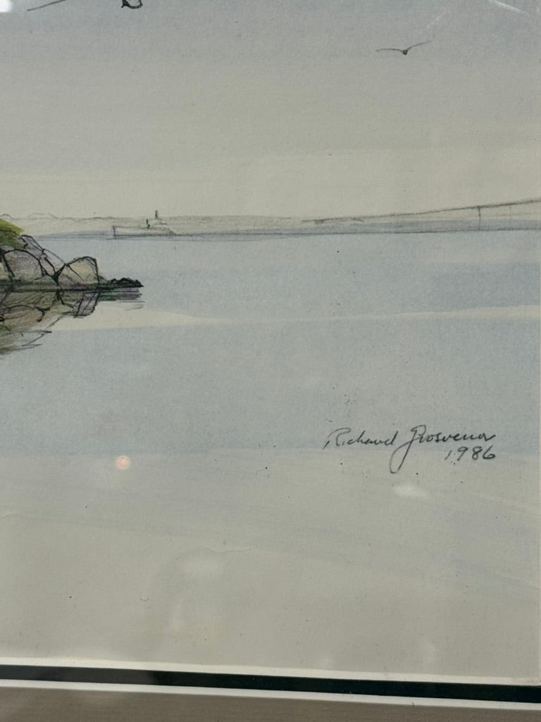 Framed Ida Lewis Yacht Club Richard Grosvenor