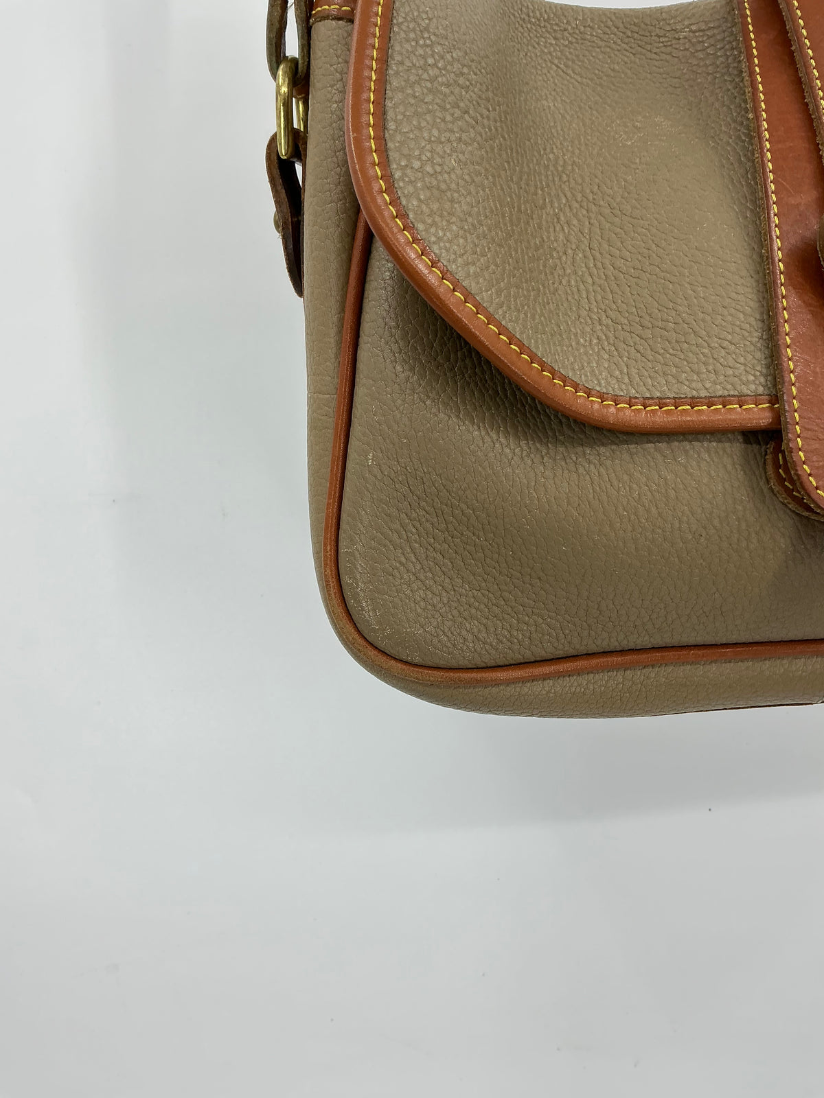 Vintage Dooney & Bourke Dark Leather Crossbody Bag