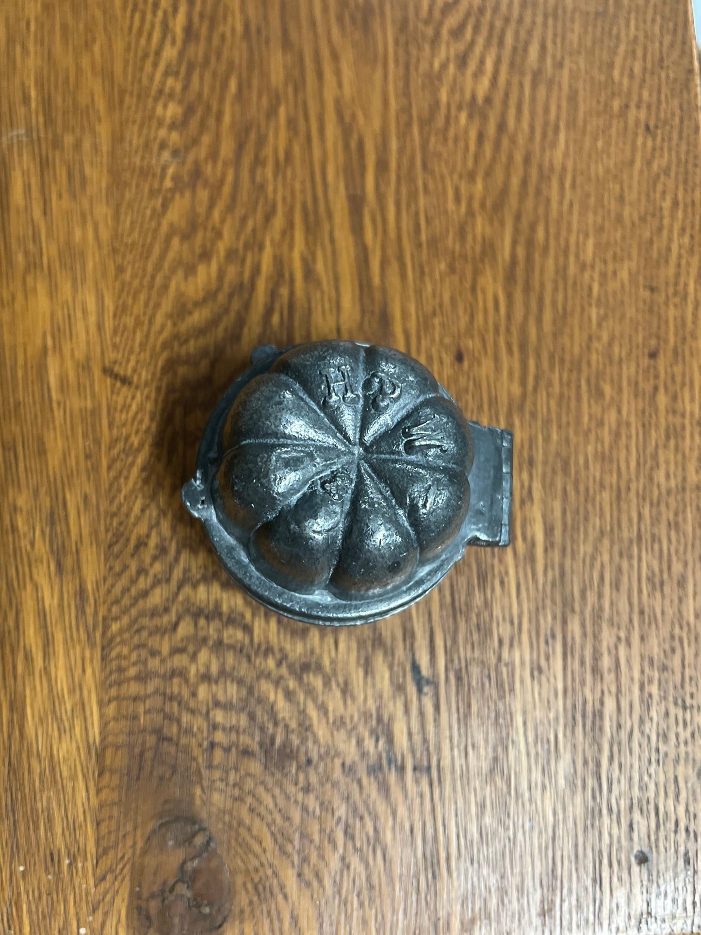 Pewter Ice Cream Mold - Pumpkin