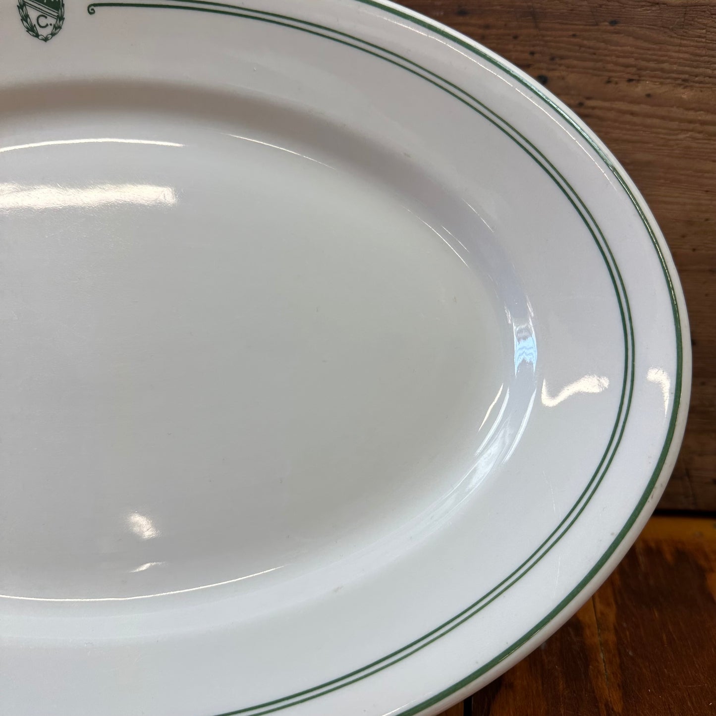 P.A.C. Penn Athletic Club Green Transfer Platter