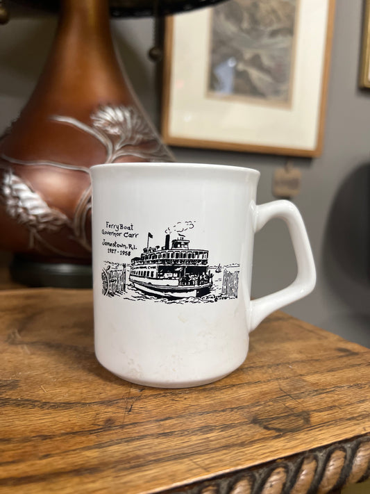 Jamestown Historical Society Mug - Governor Carr Ferry - Carr/Clarke School Reunion