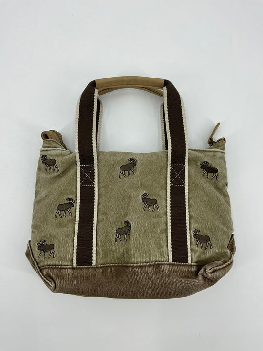 L. L. Bean Moose Embroidered Mini Boat and Tote Zip Top