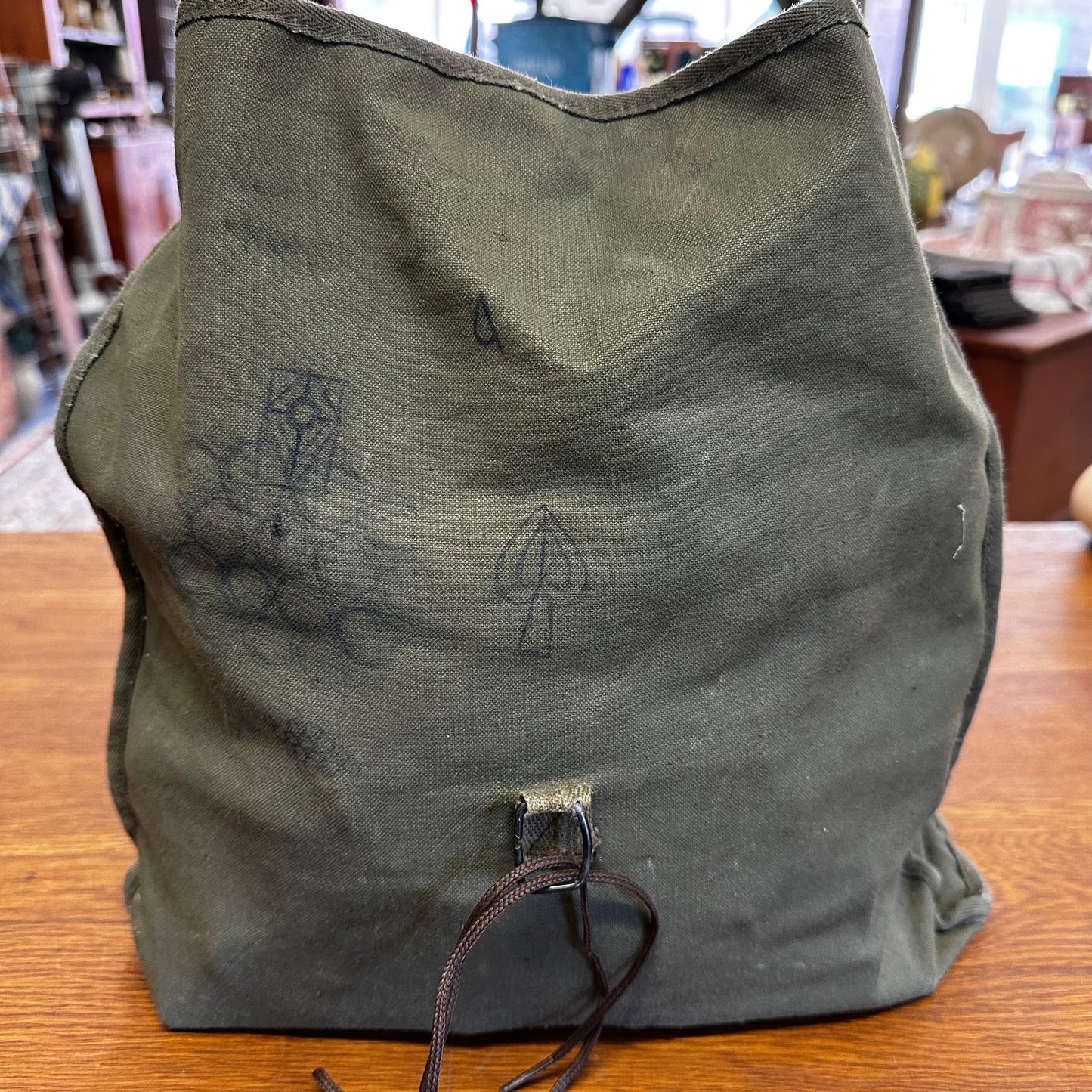 Official Trail Camper Back Pack Full of Wooden Blocks